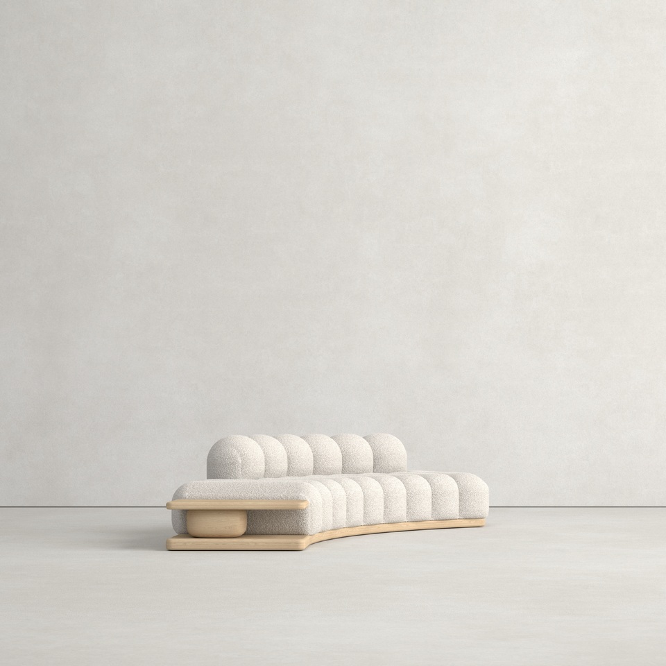 MARSHMALLOW HALF MOON SOFA